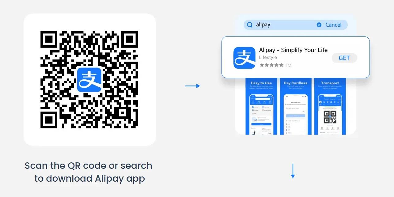 Установка приложения Alipay